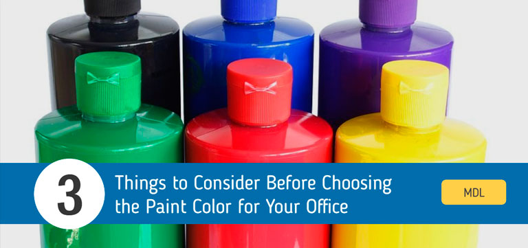 3 Things to Consider Before Choosing the Paint Color for Your Office